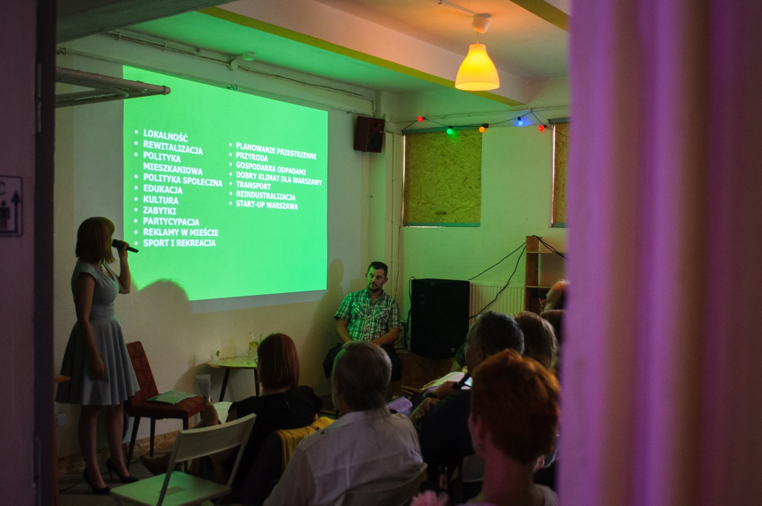 Prezentujemy nasz program mieszkańcom i mieszkankom Grochowa.