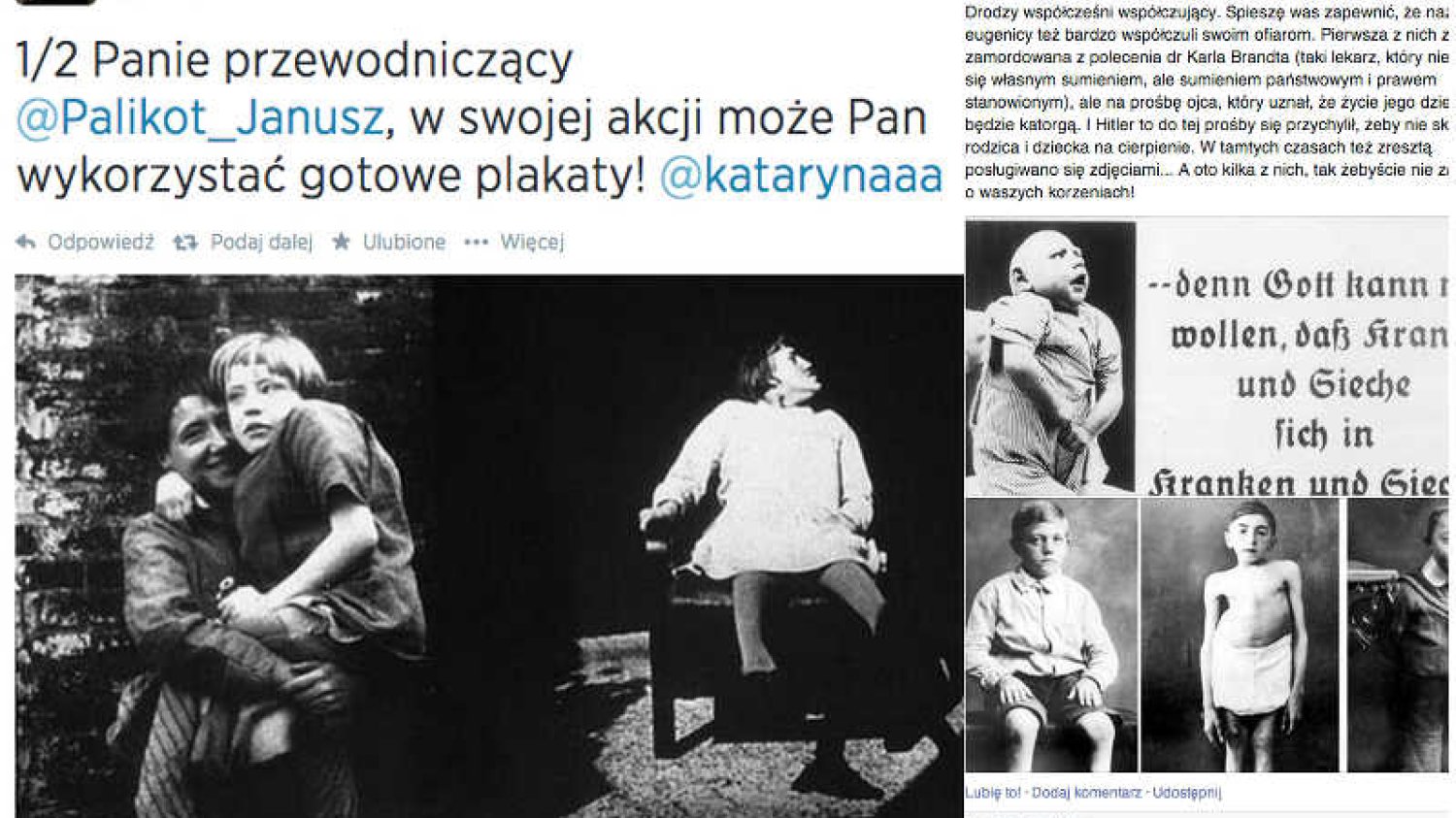 Przeciwnicy aborcji porównują akcję Twojego Ruchu do III Rzeszy i eugeniki.