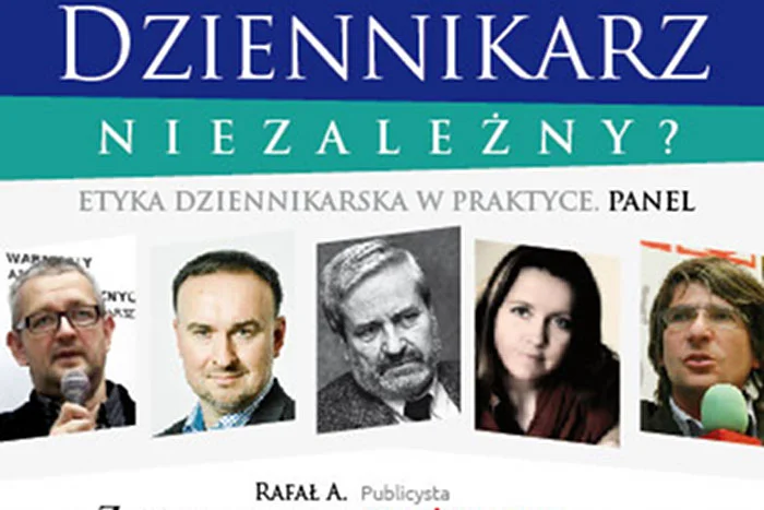 Fragment plakatu reklamującego panel dyskusyjny w SDP.