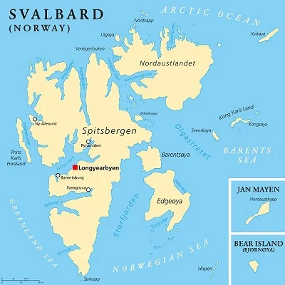 Svalbard, norweska prowincja w Arktyce, obejmująca swym zasięgiem archipelag Svalbard wraz z kilkoma wyspami nie wchodzącymi w skład archipelagu.