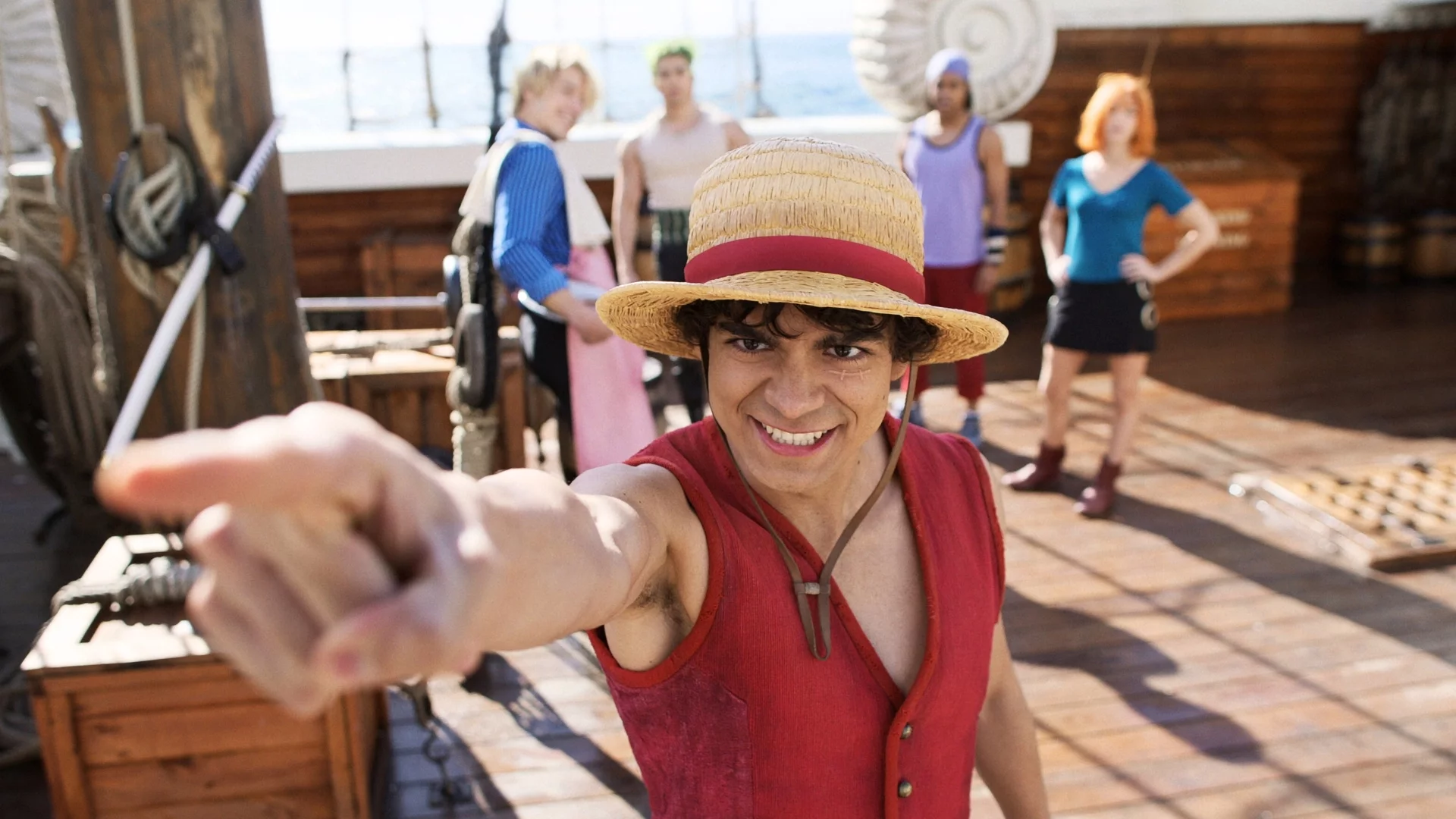 Iñaki Godoy jako Monkey D. Luffy w 2. sezonie serialu "One Piece"