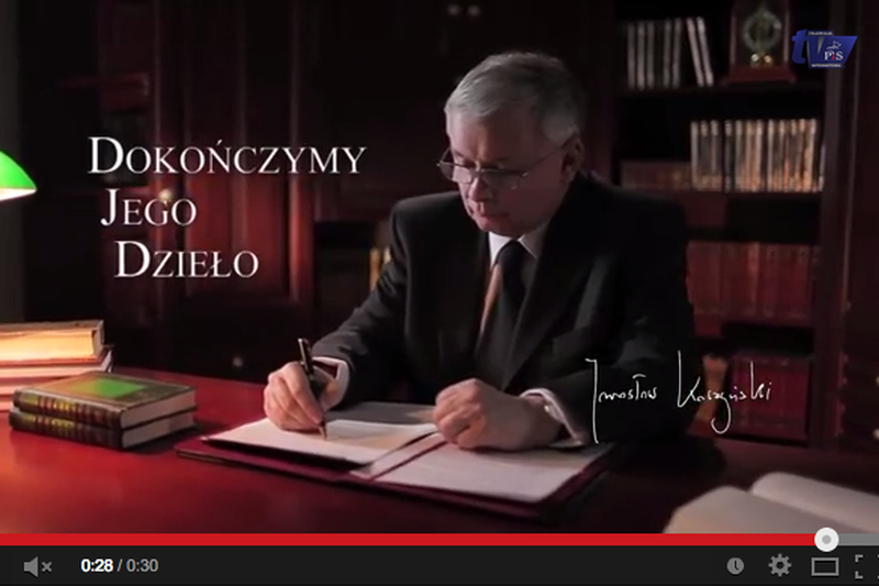 Kadr ze spotu "Elegia Puste miejsca"