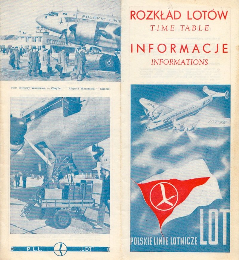 Rozkład lotów PLL LOT, sezon jesień - zima 1947/1948