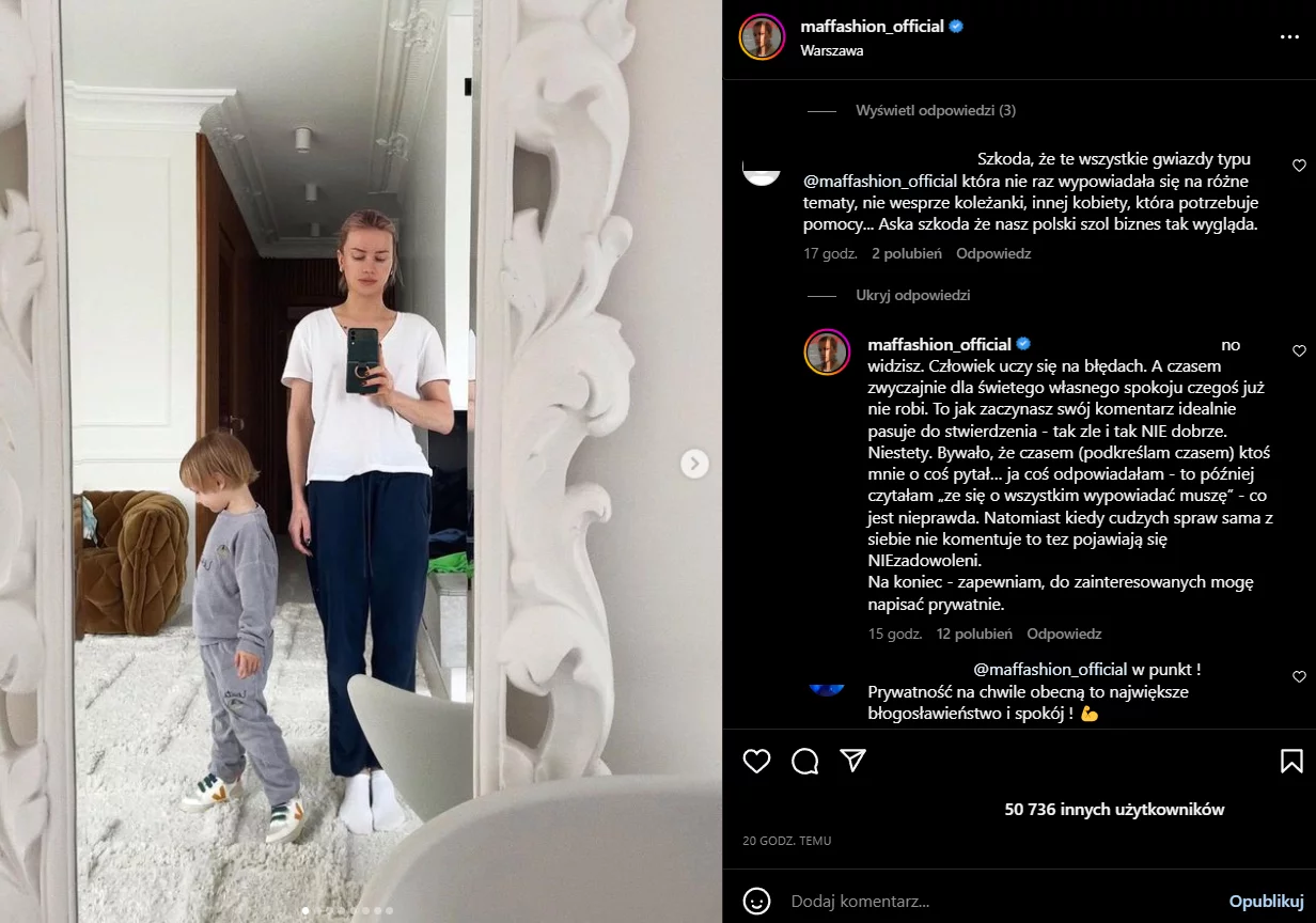 Maffashion o Joannie Opoździe. Zarzucono jej, że "nie wspiera koleżanki"