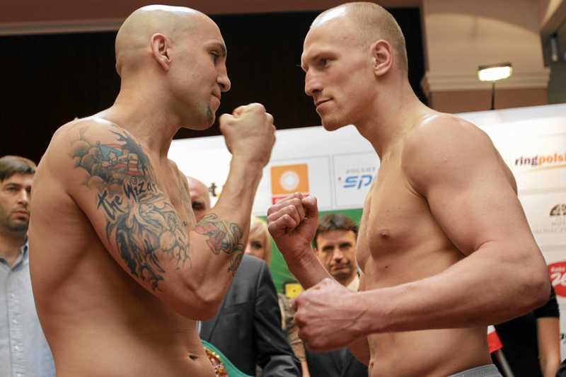 Od lewej Francisco "Czarodziej" Palacios oraz Krzysztof "Diablo" Włodarczyk