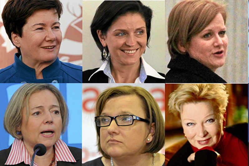 Hanna Gronkiewicz-Waltz, Joanna Mucha, Ewa Kierzkowska, Wanda Nowicka, Beata Kempa, Krystyna Kofta