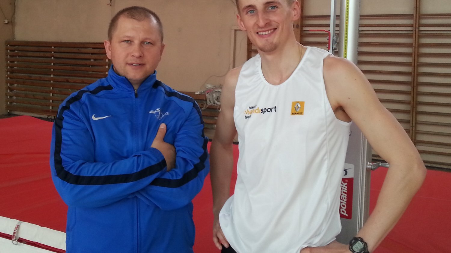 Trener Zbigniew Lewkowicz i Maciej Lepiato