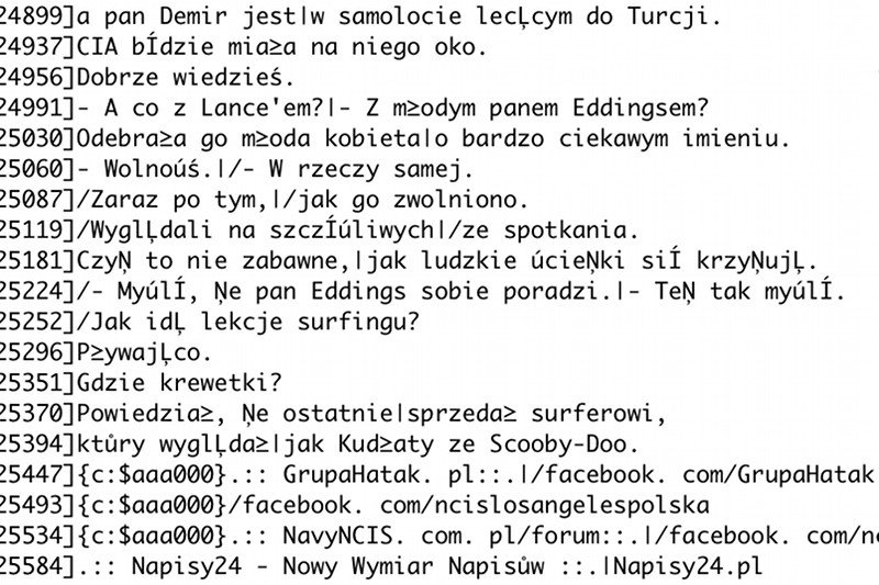 Ten napisy do serialu NCIS również stworzyła Grupa Hatak