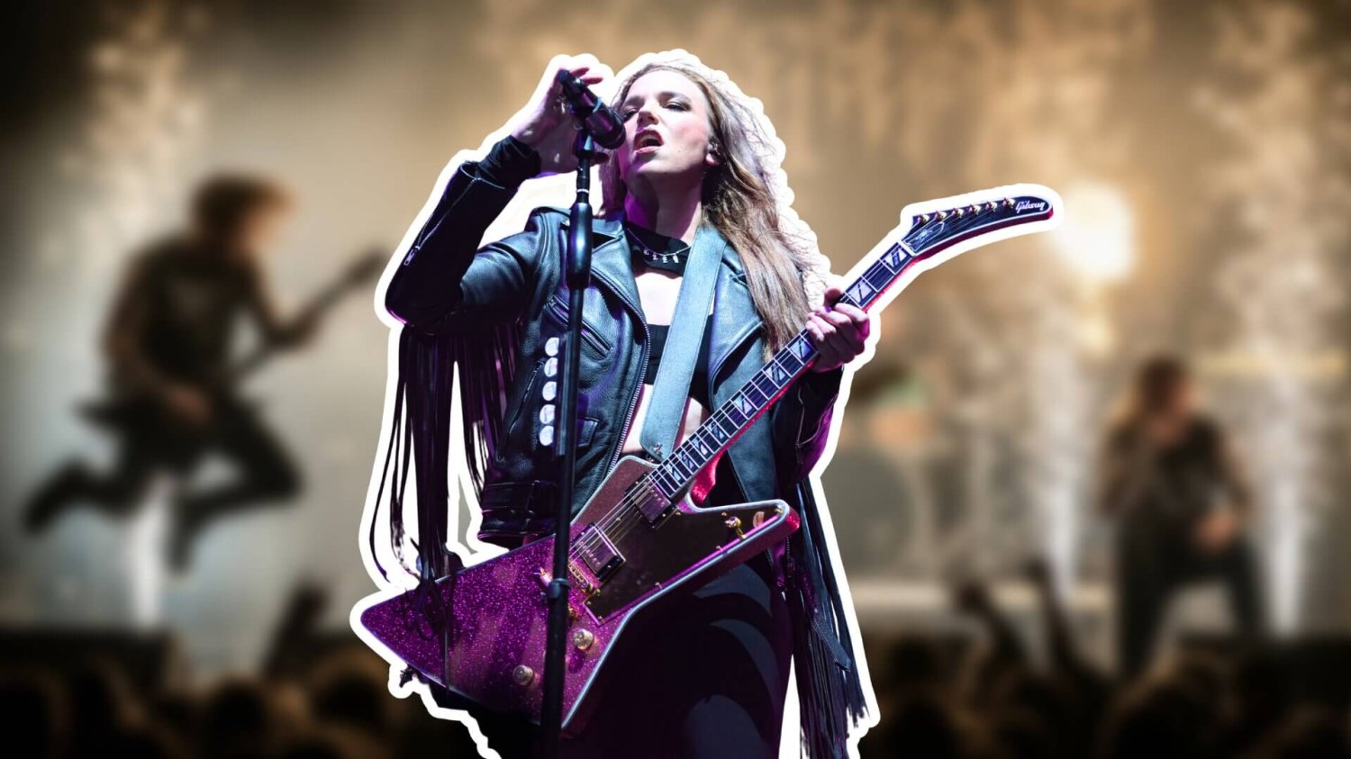 Halestorm, w tle koncert metalowy