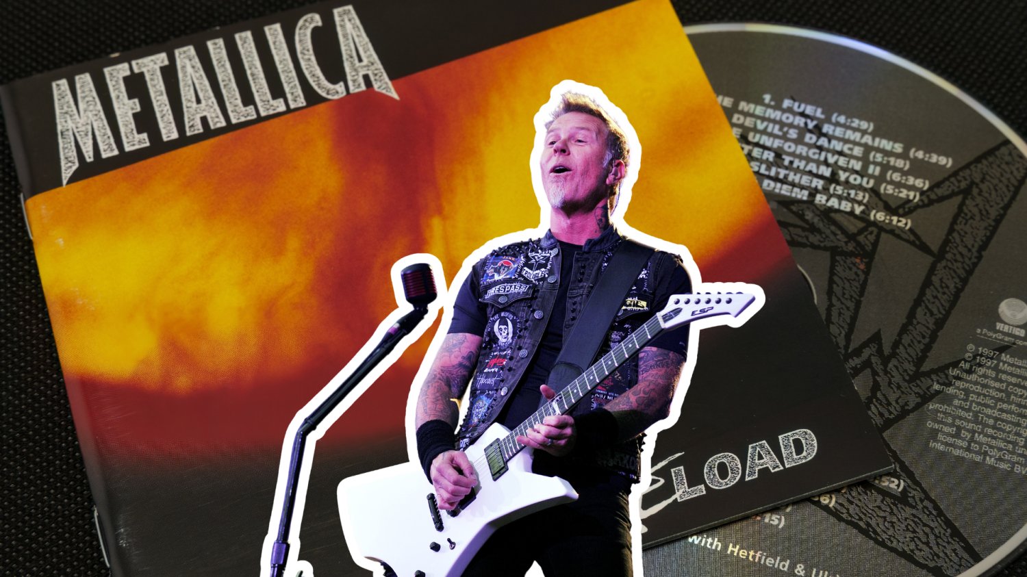 James Hetfield, w tle płyta Reload