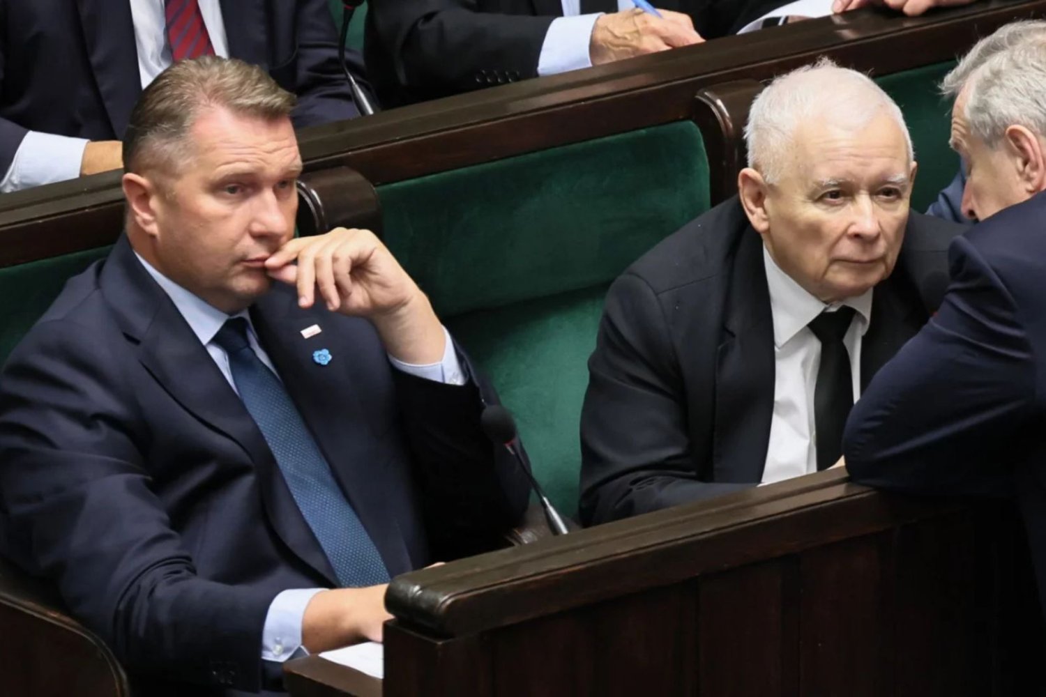 Kaczyński nad Czarnkiem długo się nie rozwodził. Jednym zdaniem uciął spekulacje Jarosław Kaczyński, Przemysław Czarnek