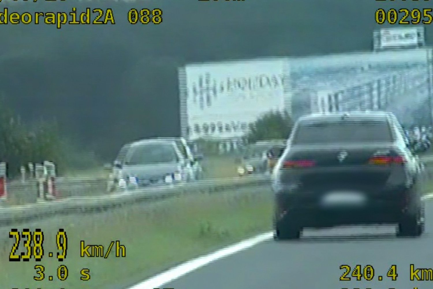 jechał 238 km/h na S3