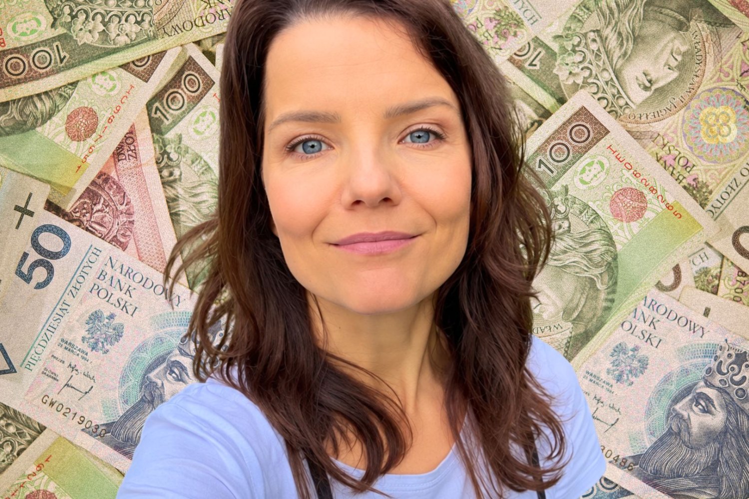 Jabłczyńska pokazała, jak kończy się dramy. 439 tys. złotych i 15 tys. ludzi Joanna Jabłczyńska na tle pieniędzy