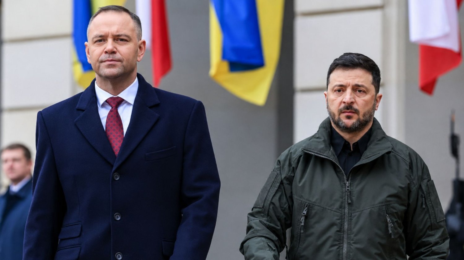 Karol Nawrocki i Wołodymyr Zełenski w Warszawie