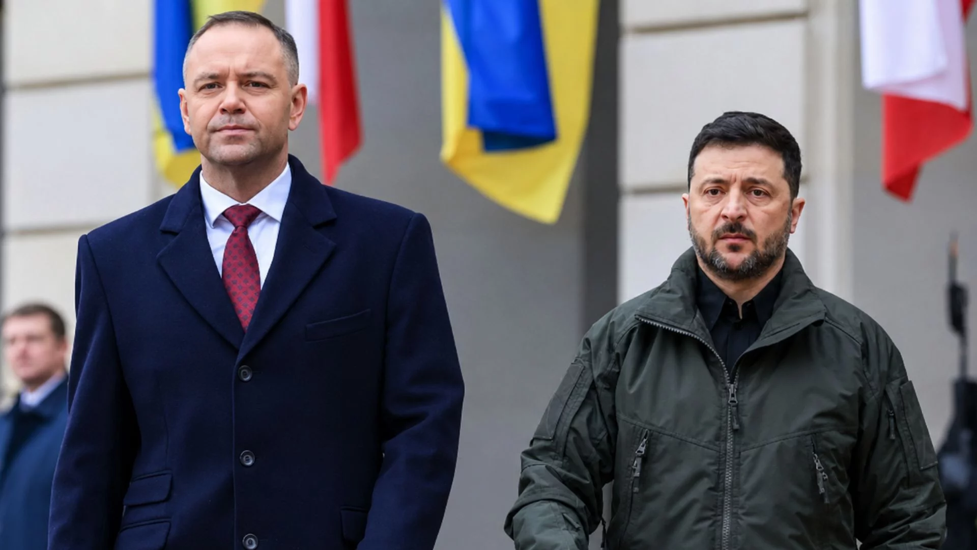 Karol Nawrocki i Wołodymyr Zełenski w Warszawie