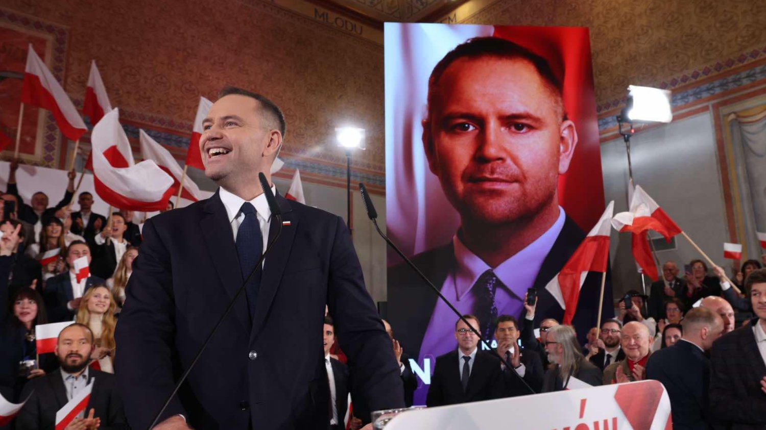 Karol Nawrocki na wiecu wyborczym
