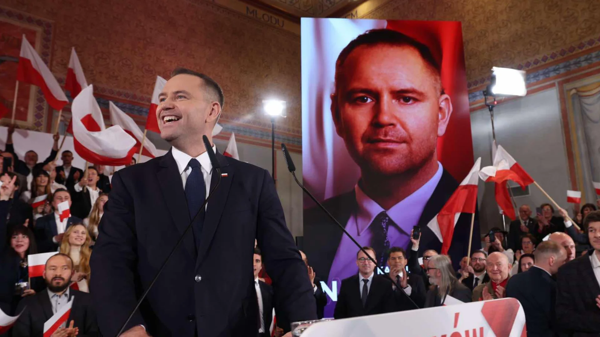 Karol Nawrocki na wiecu wyborczym