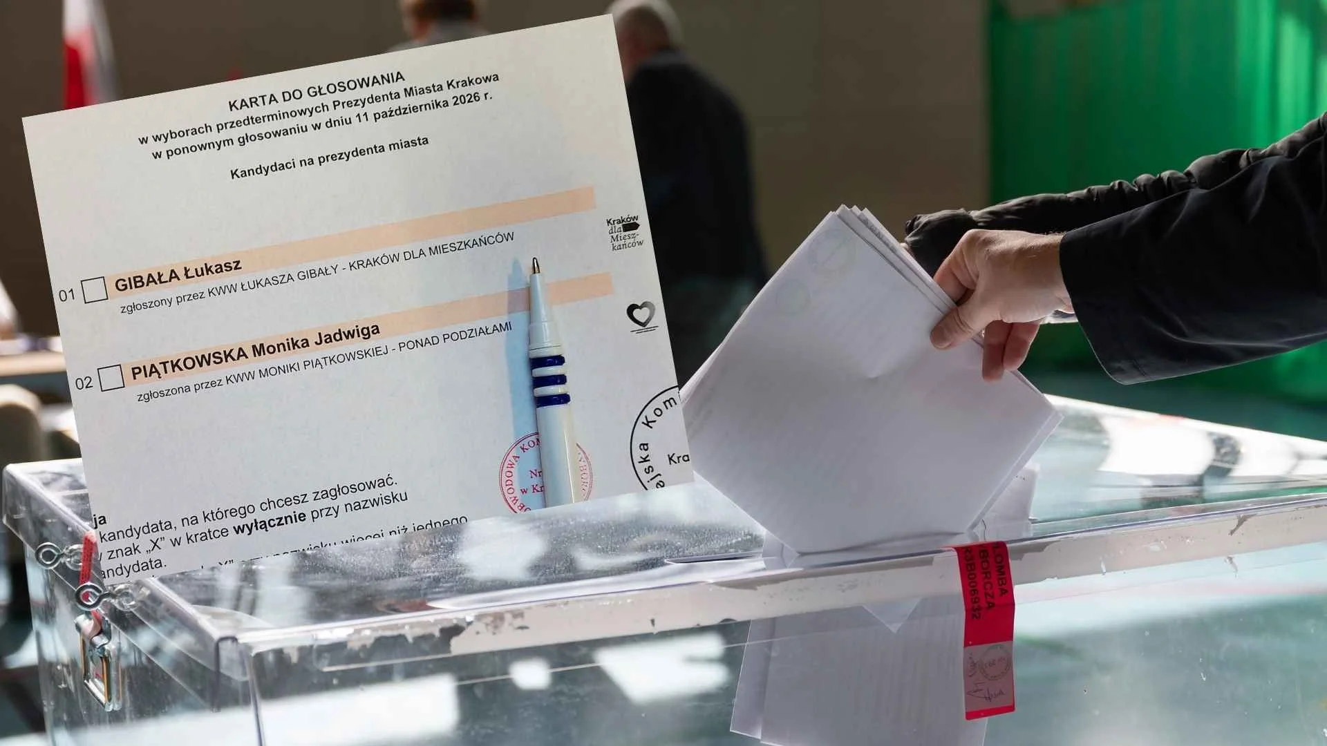 Gibała i Piątkowska już oddali głosy. Kraków decyduje, kto przejmie fotel prezydenta