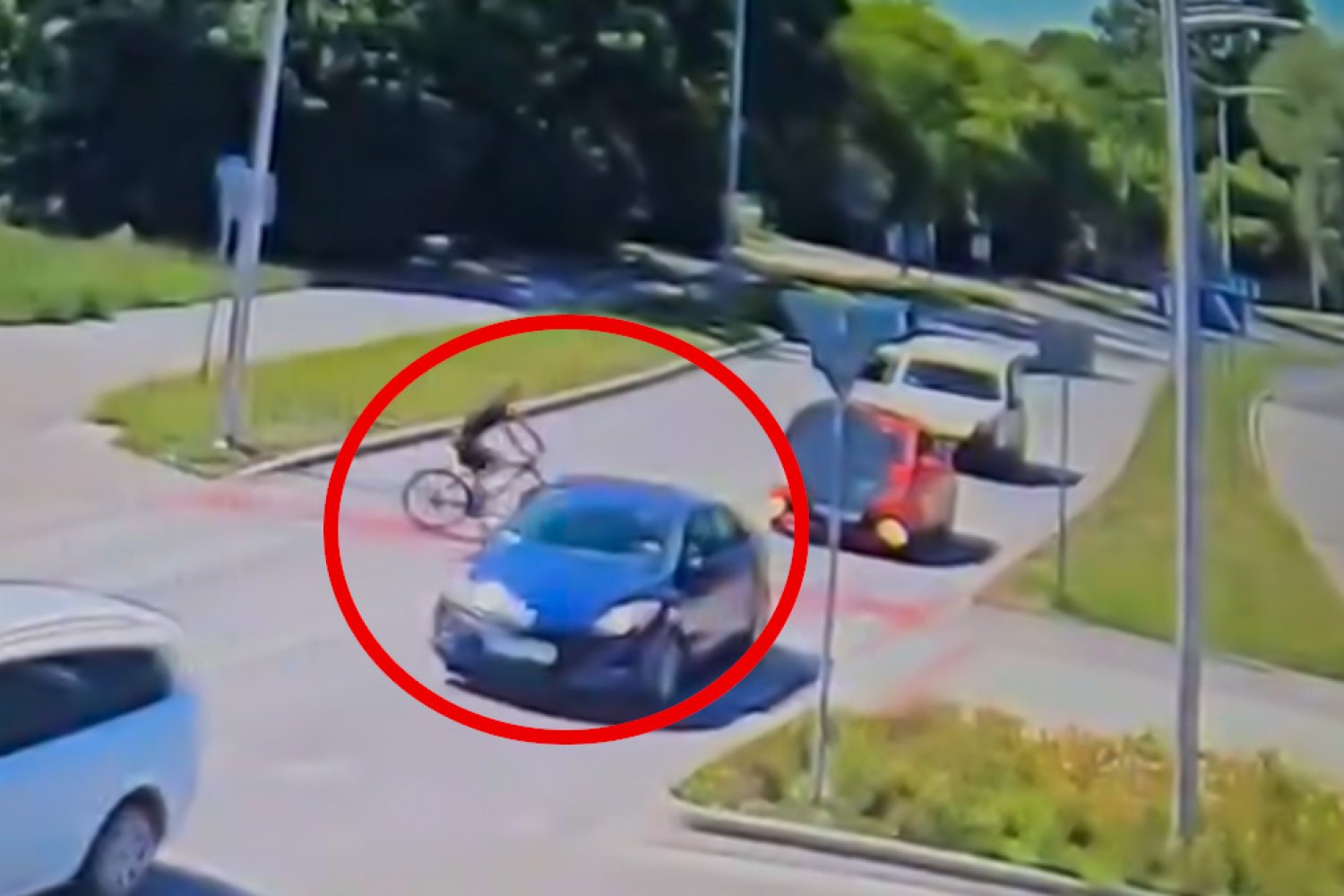 Kolizja z rowerzystą