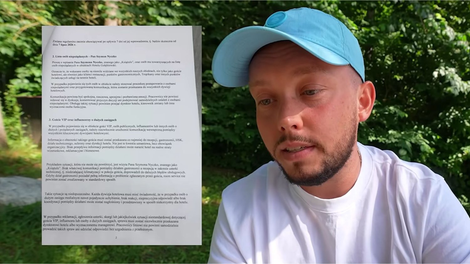 Książulo z rzekomym zakazem do hotelu Gołębiewski w Pobierowie po wybuchu medialnej afery