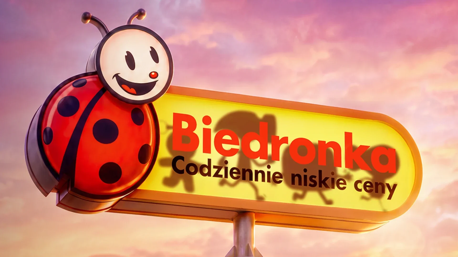 Gang Zaradniaków w Biedronce 2026. Lista nowych maskotek i breloczków Logo Biedronki z cieniami Gangu Zaradniaków