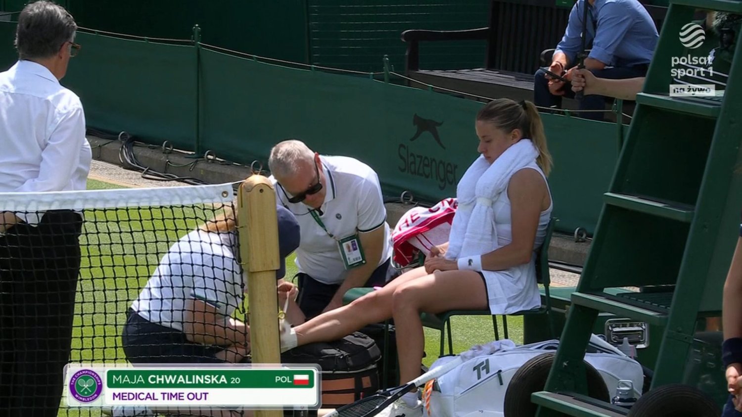 Maja Chwalińska odpadła z Wimbledonu przez kontuzję