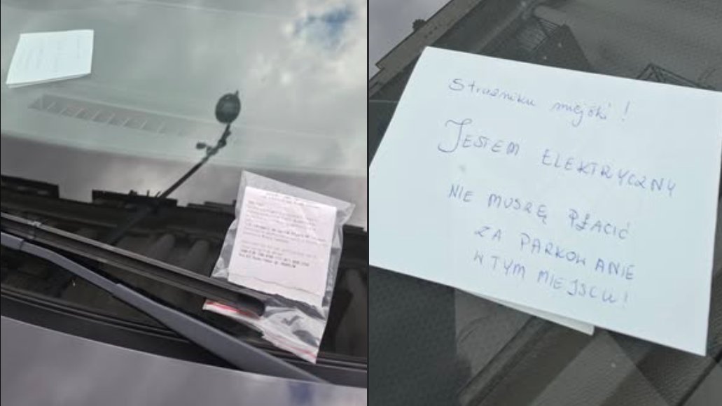 "Strażniku miejski...". Zostawił kartkę za szybą auta w Zakopanem, a i tak dostał mandat