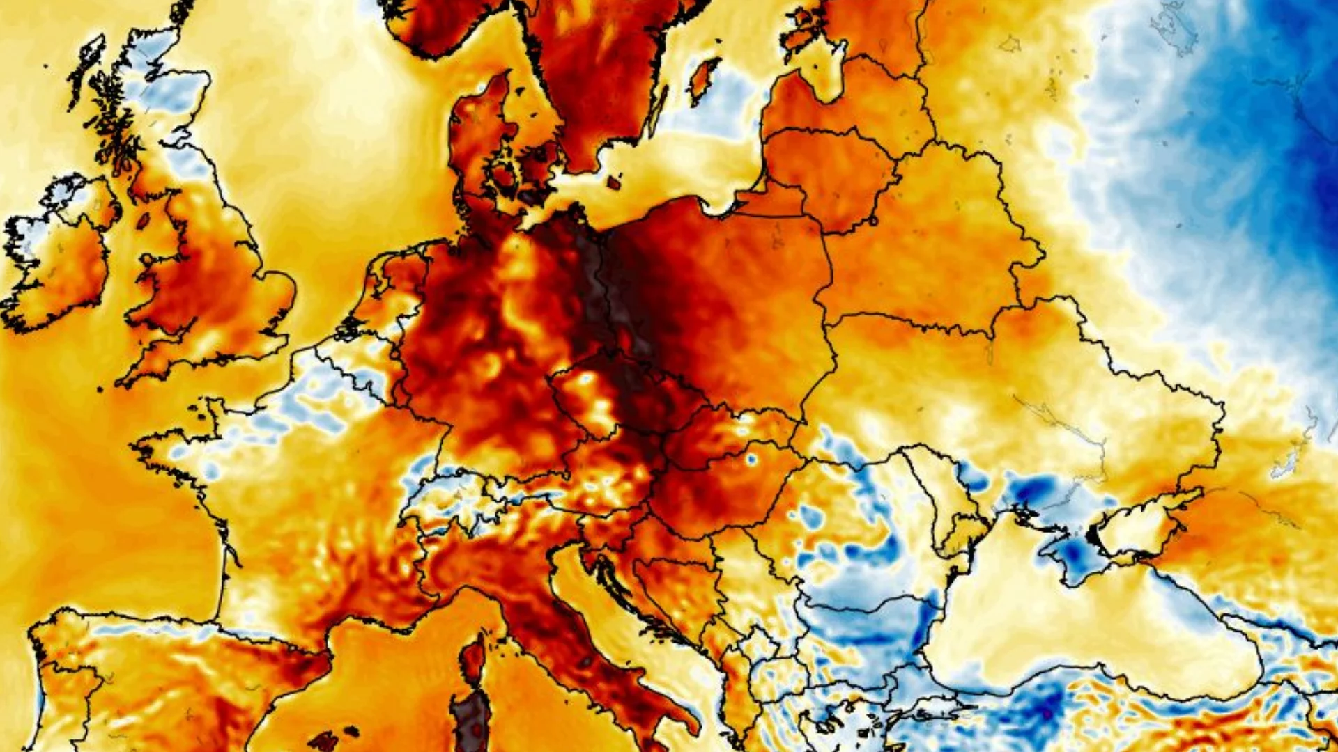 IMGW ujawnia datę powrotu upałów. Wiadomo, kiedy termometry znów oszaleją Mapa anomalii temperaturowej na wysokości 2 metrów