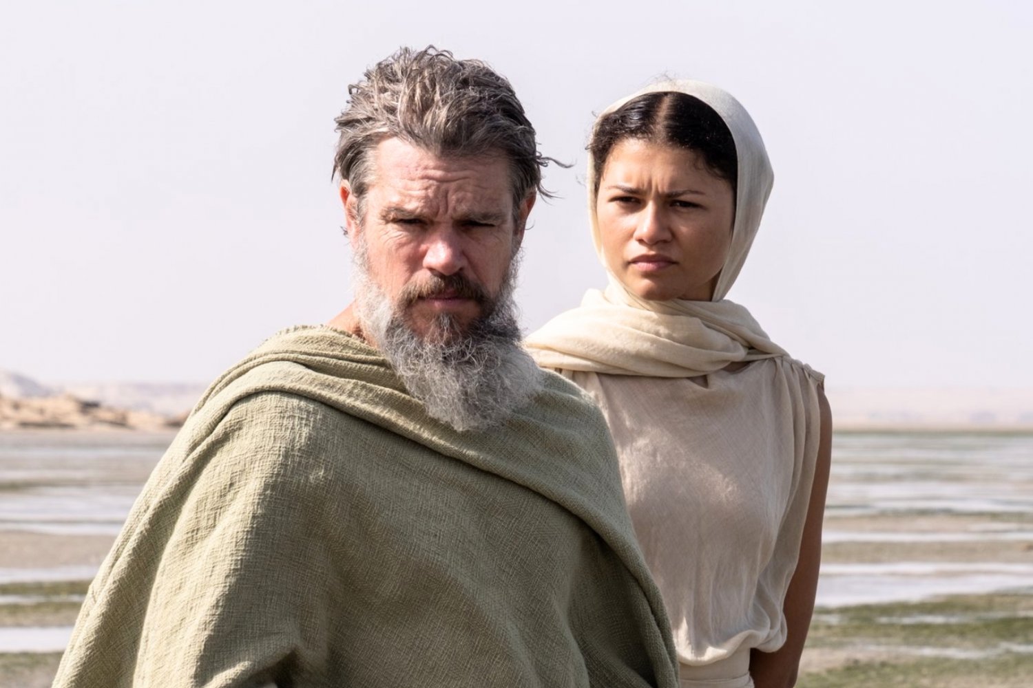 Matt Damon i Zendaya w filmie "Odyseja".