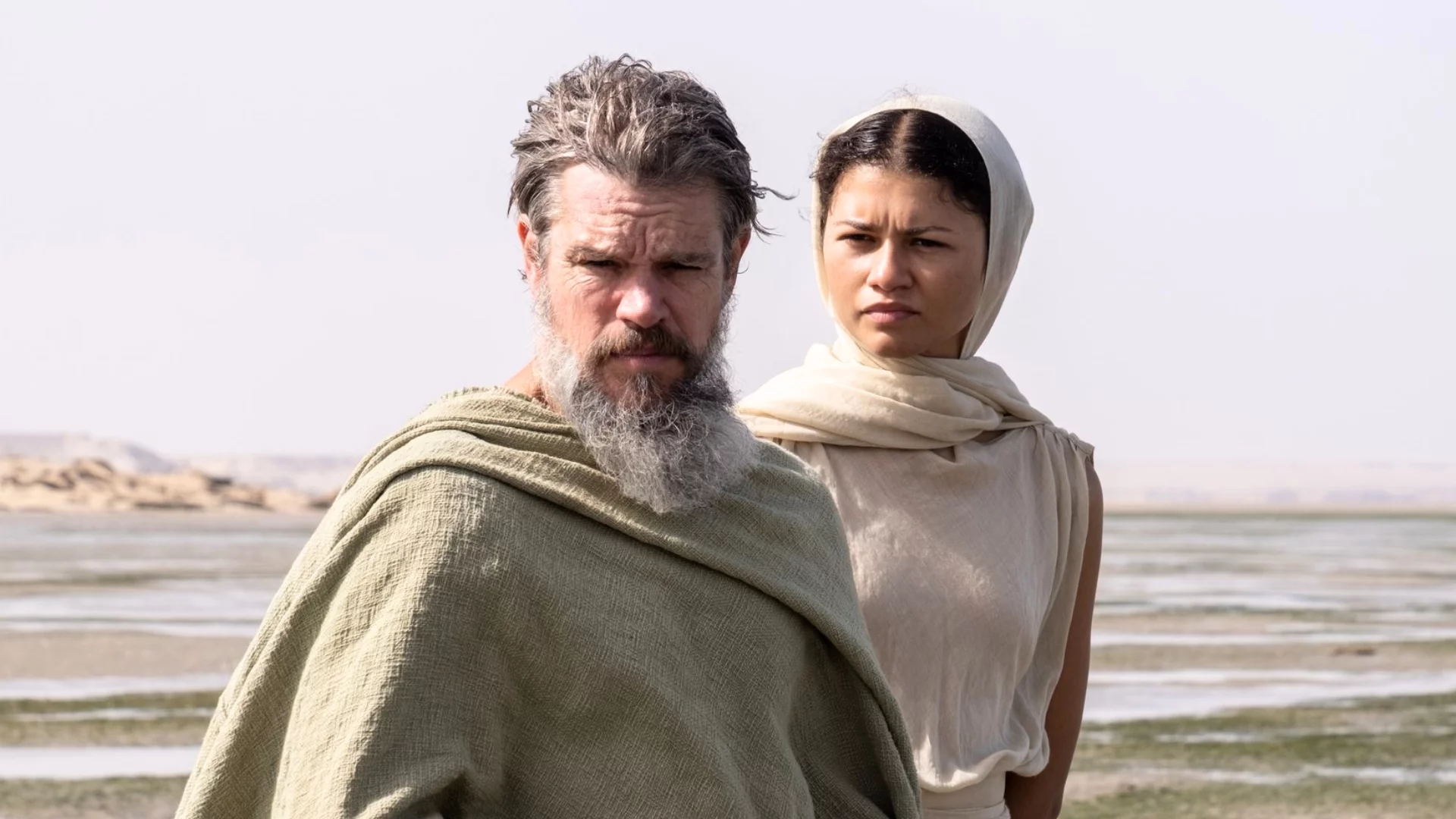 Matt Damon i Zendaya w filmie "Odyseja".