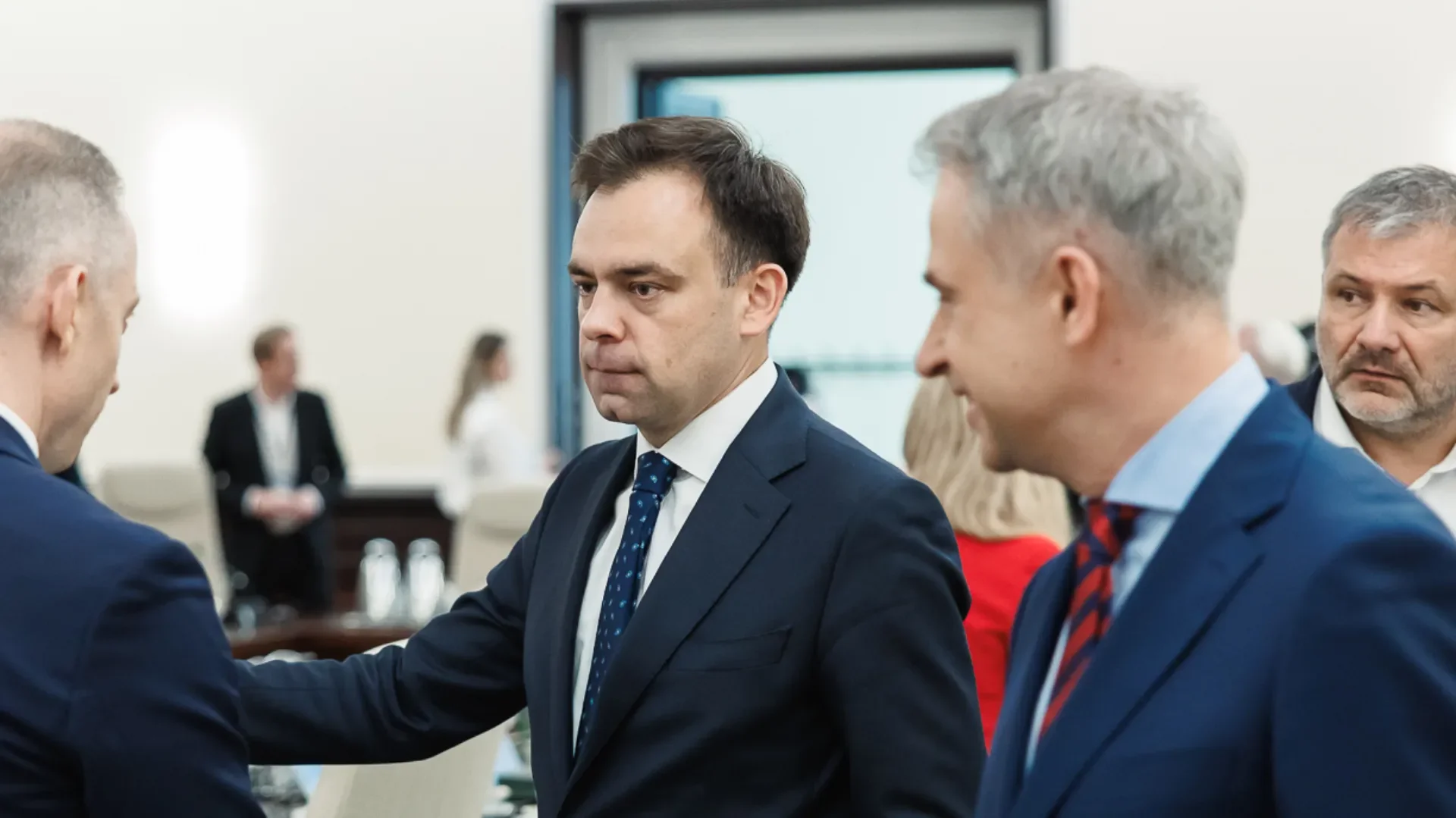 Minister finansów Andrzej Domański na posiedzeniu rządu