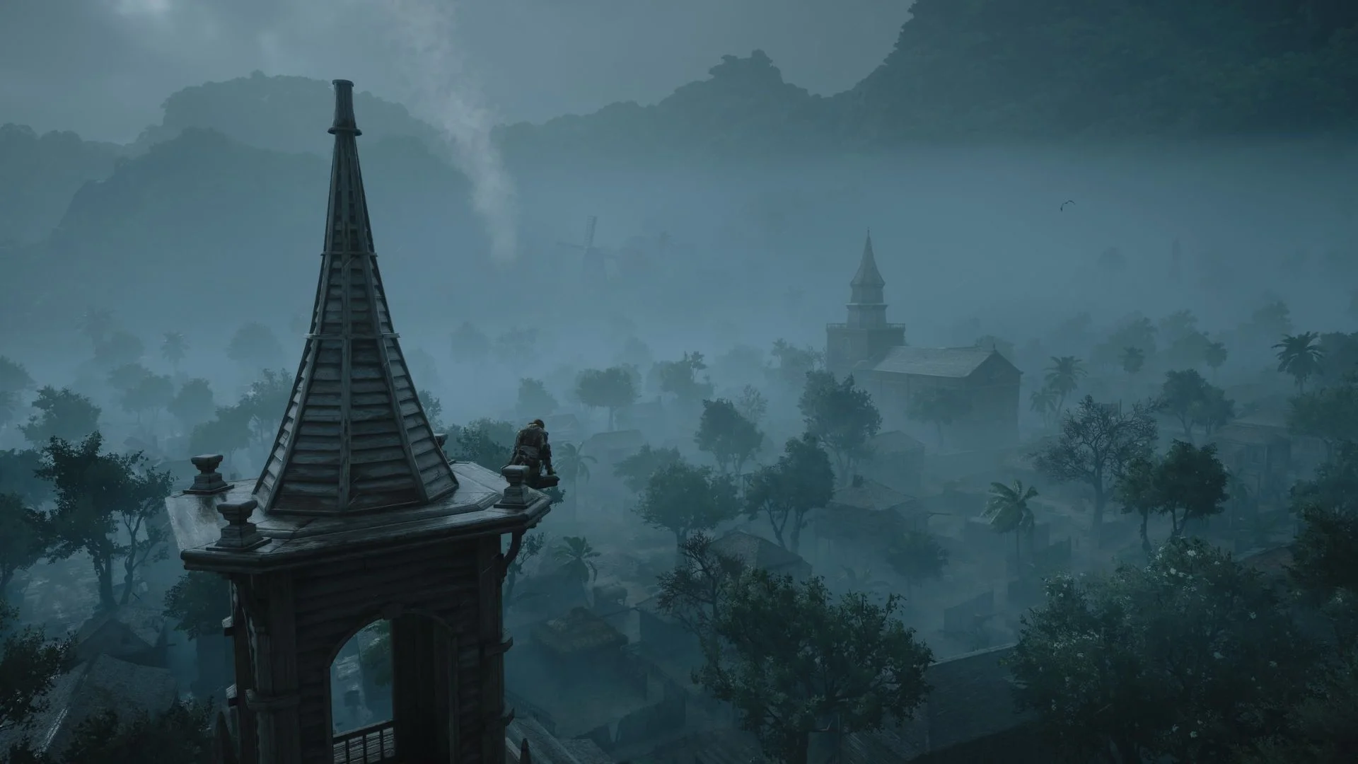 Assassin's Creed Black Flag Resynced ma świetny system pogodowy Assassin's Creed Black Flag Resynced bywa też bardzo mroczny