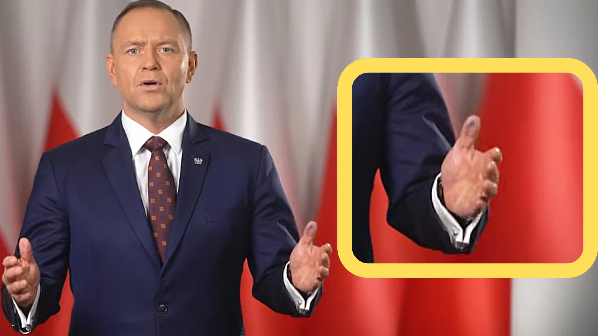 Jeden szczegół orędzia Nawrockiego skradł mu show. Podpis chyba dał popalić