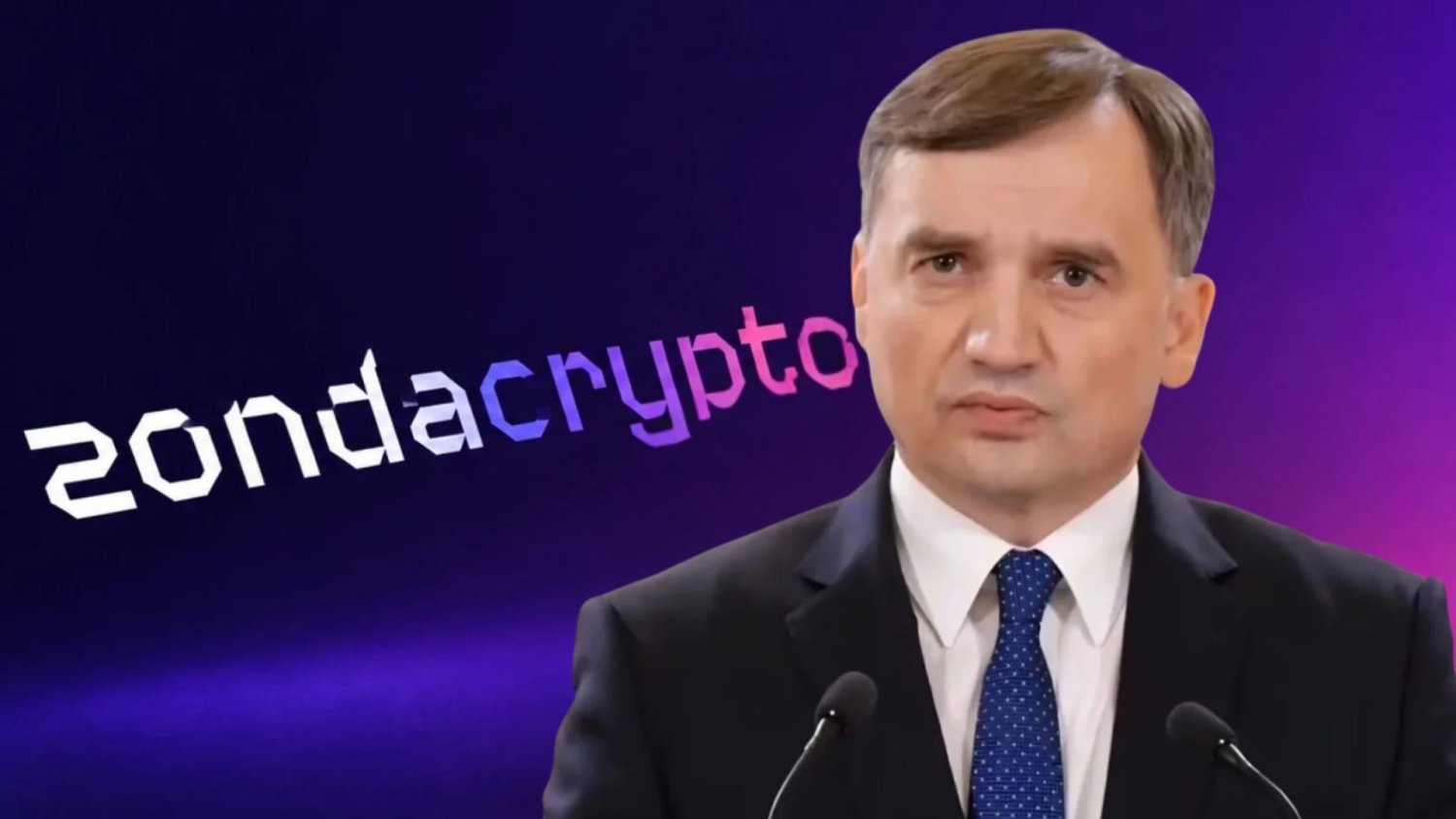 Zbigniew Ziobro i logo Zondacrypto