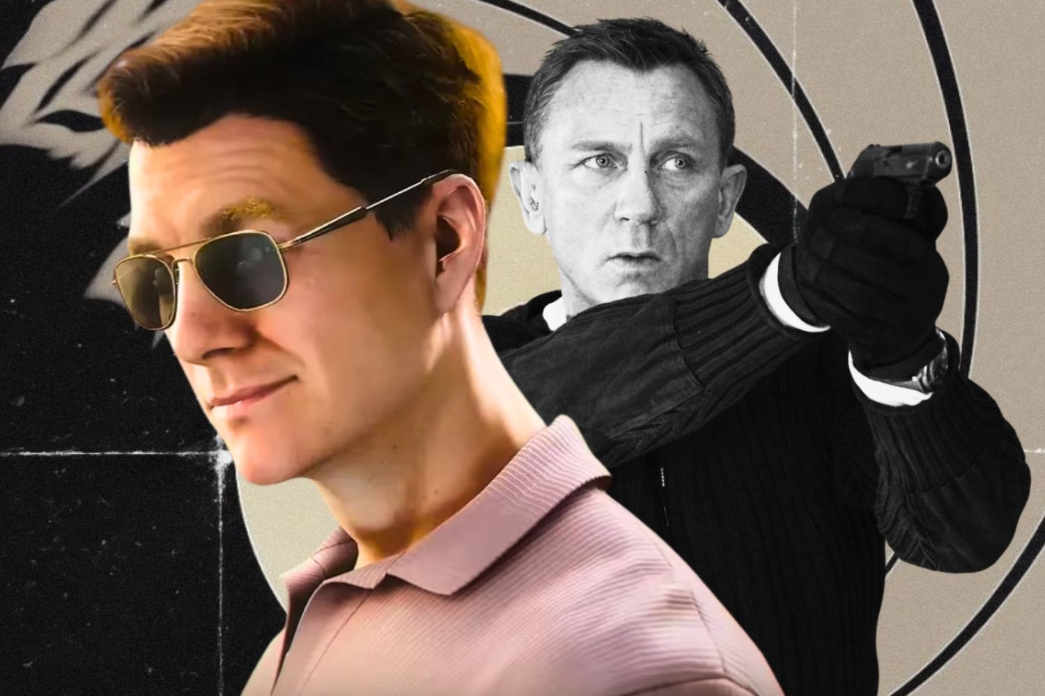 Patrick Gibson i Daniel Craig jako James Bond