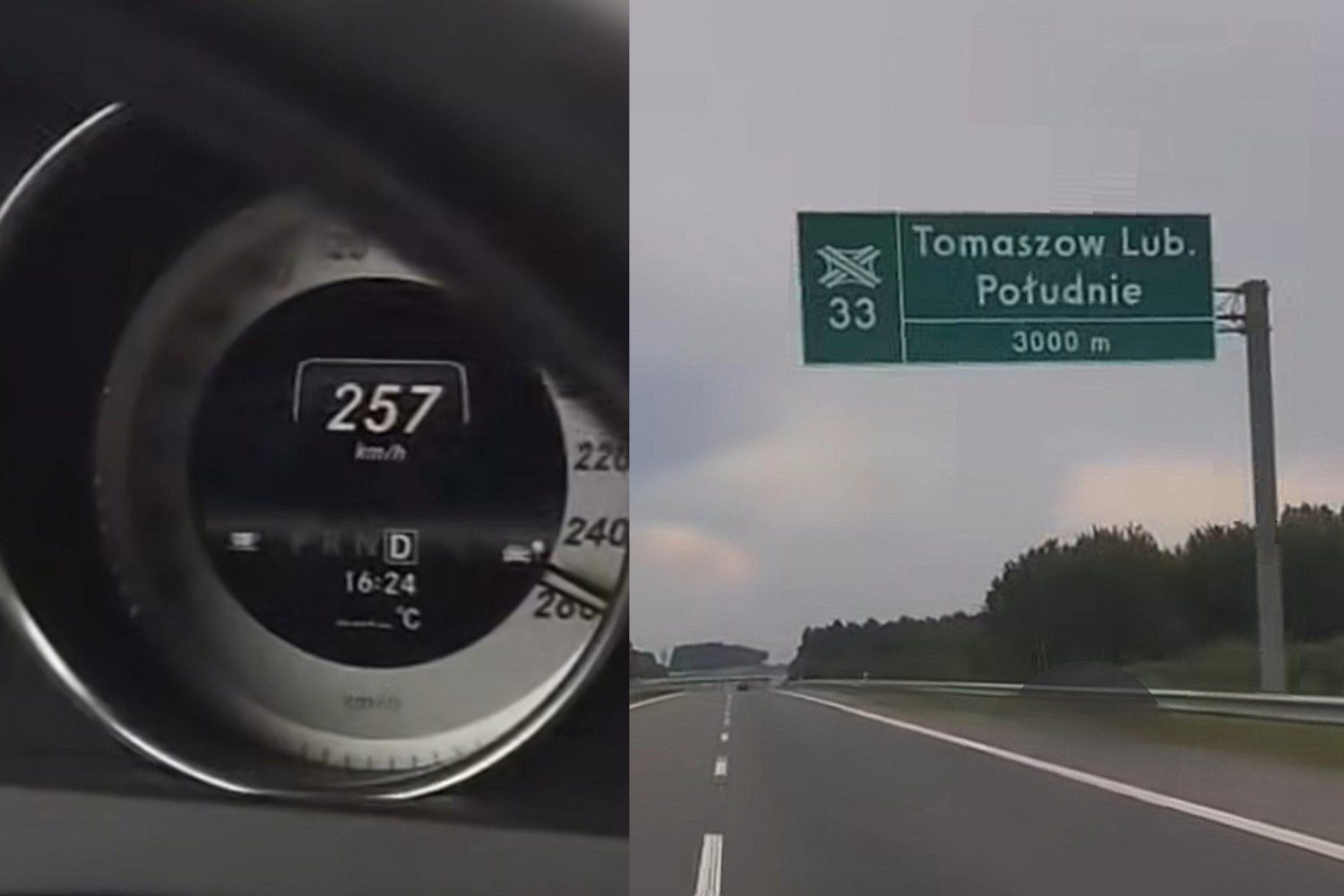 Pędził 257 km/h na S17