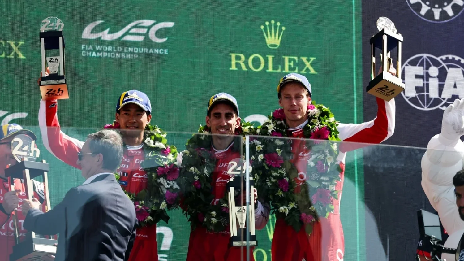 Zwycięska Toyota z numerem 7, prowadzona przez trio Mike Conway, Kamui Kobayashi oraz Nyck de Vries