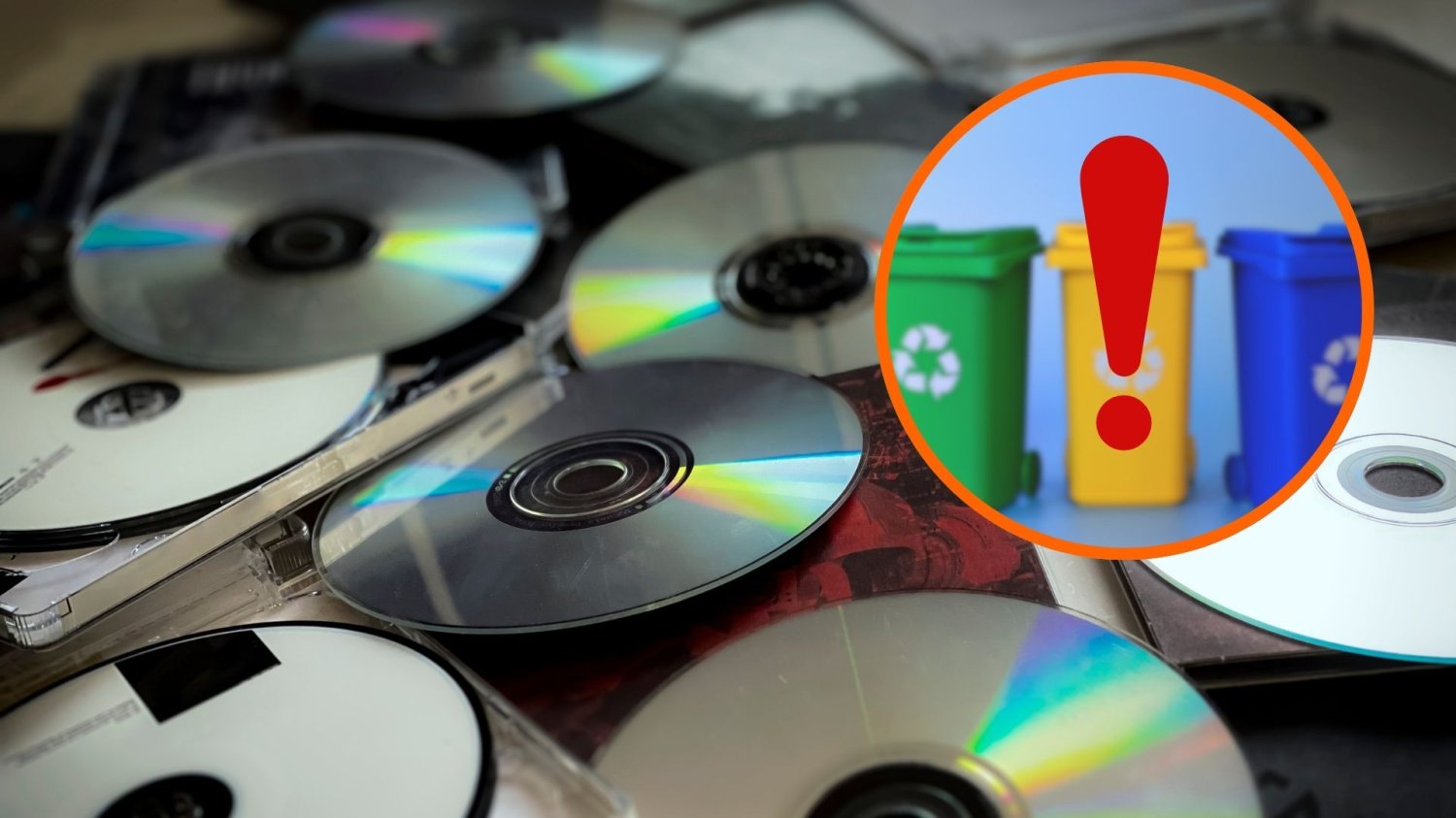 Gdzie wyrzucić płyty CD? Polacy często popełniają przy tym błąd płyty CD, kosze, segregacja