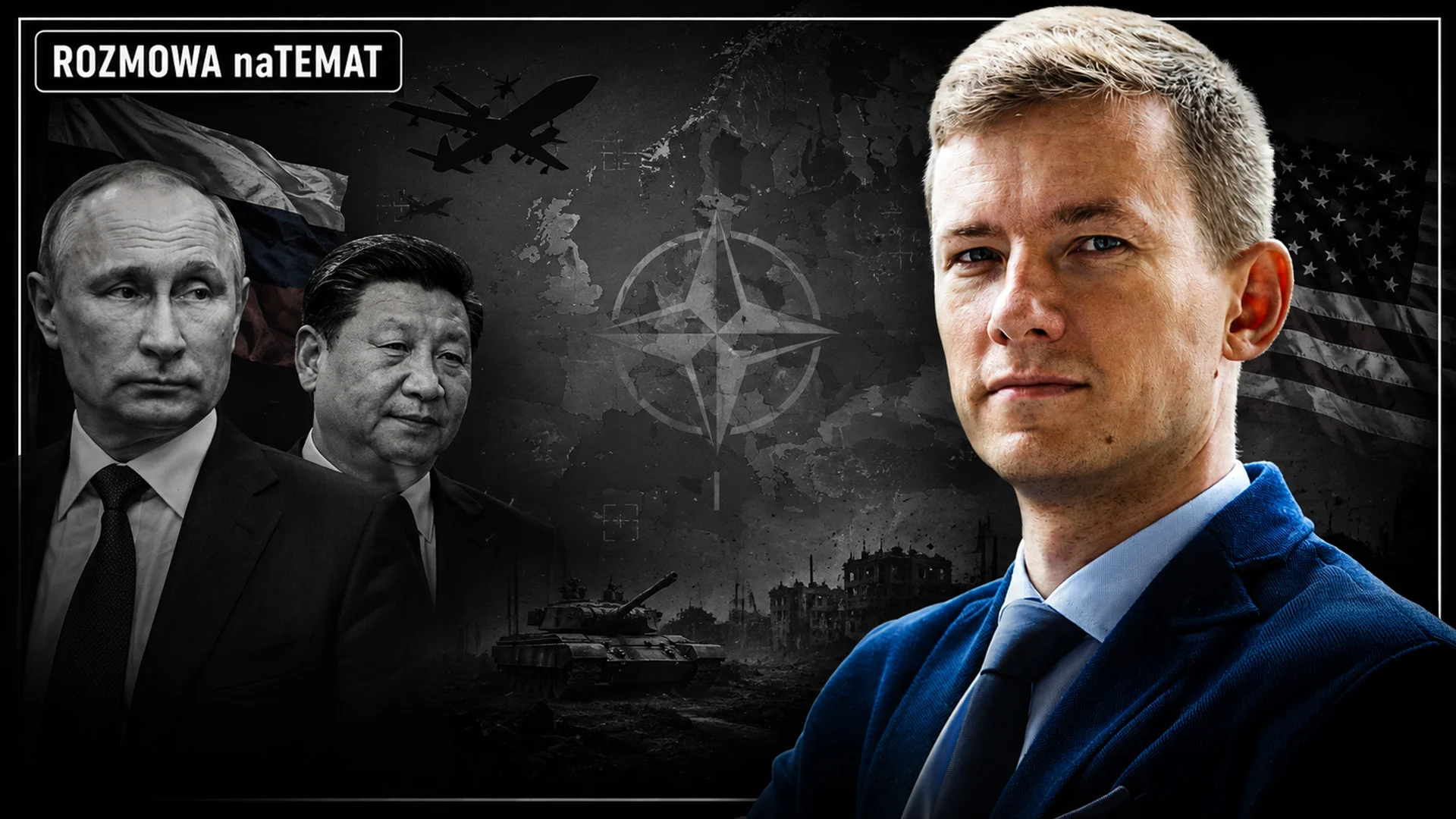 Budują hegemonię na błędach Kremla. Wojczal o tym, kto wykorzystuje strach UE Po lewej: Władimir Putin i Xi Jinping, po lewej: Krzysztof Wojczal