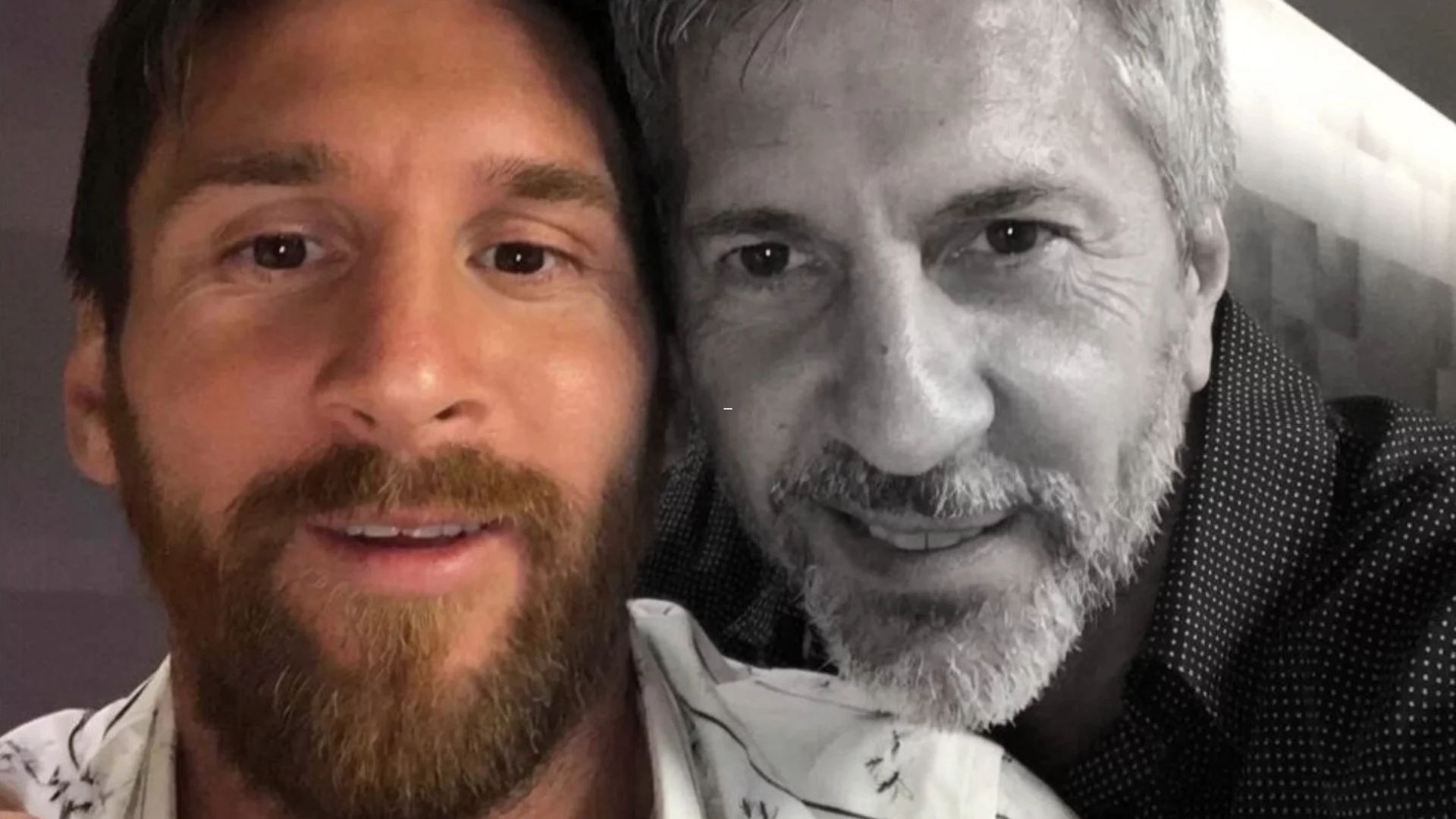 Po lewej - Lionel Messi. Po prawej - Jorge Messi