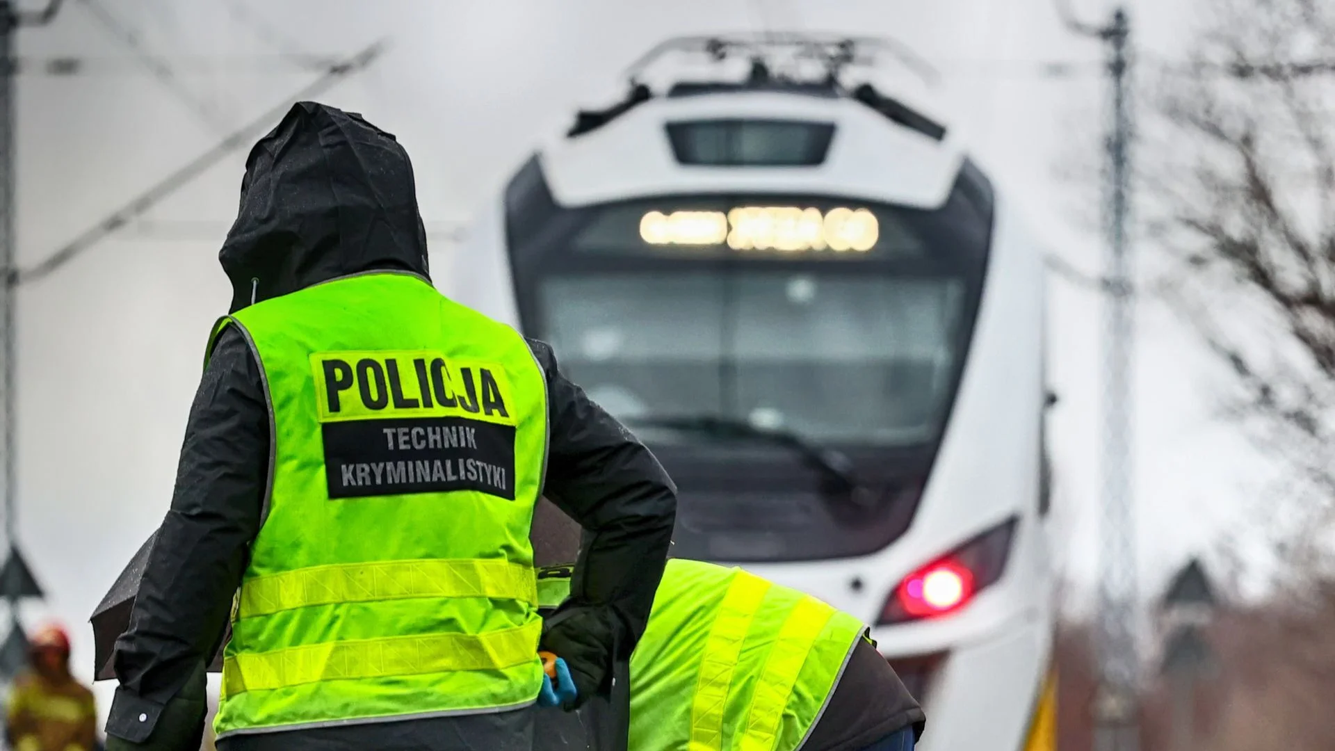 Dziecko wbiegło pod pociąg, matka chciała je powstrzymać. Oboje nie żyją Pociąg, policja, tory kolejowe, wypadek