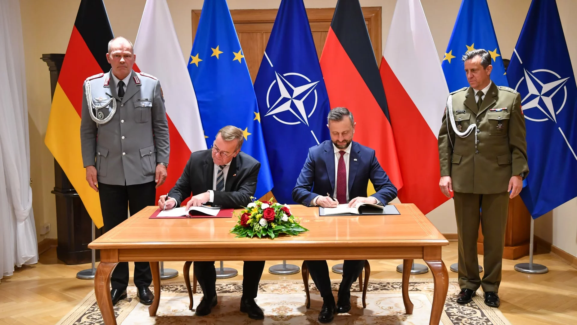 Podpisanie umowy Polska-Niemcy