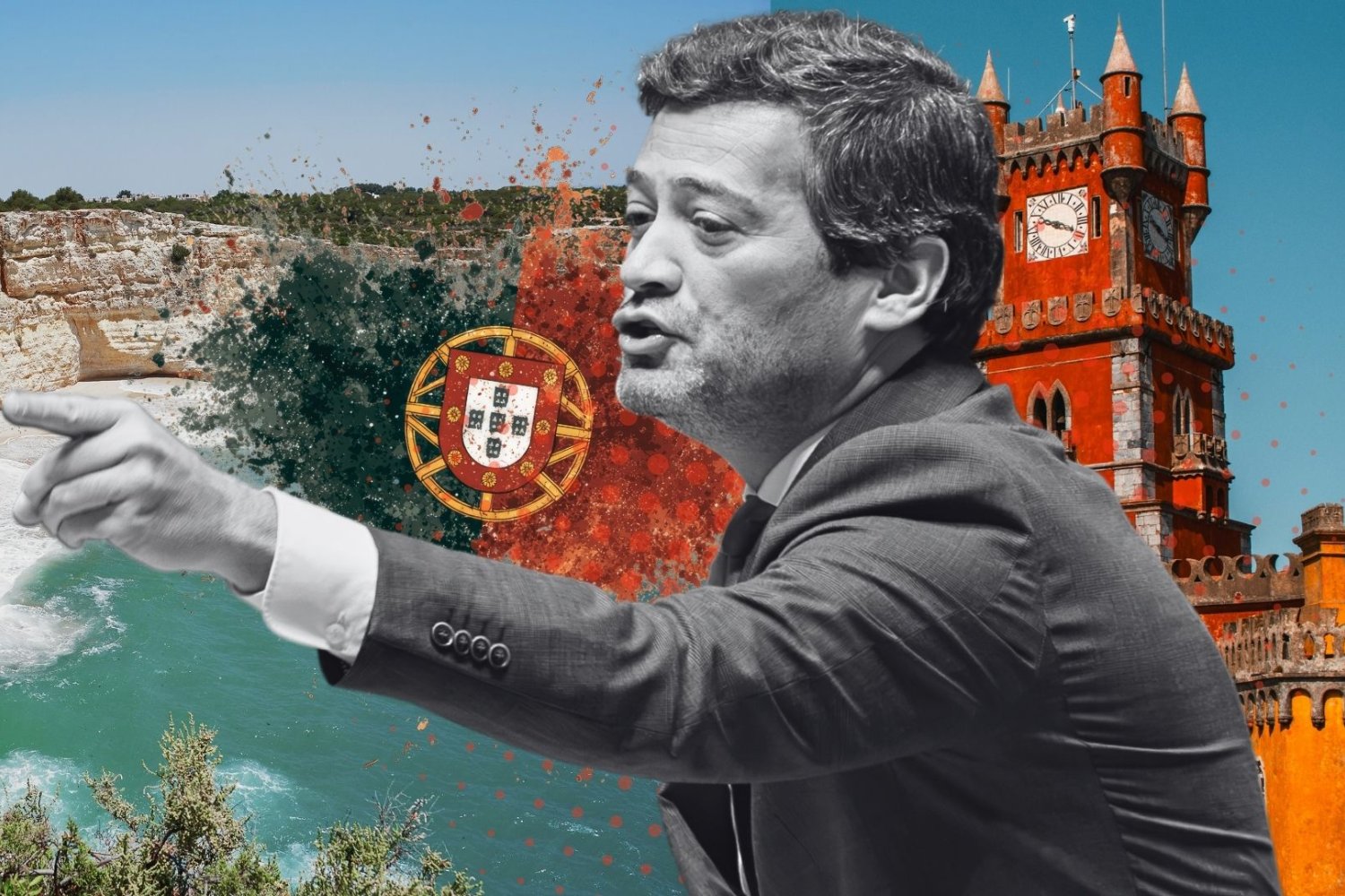 Portugalia. André Ventura z parti Chega.