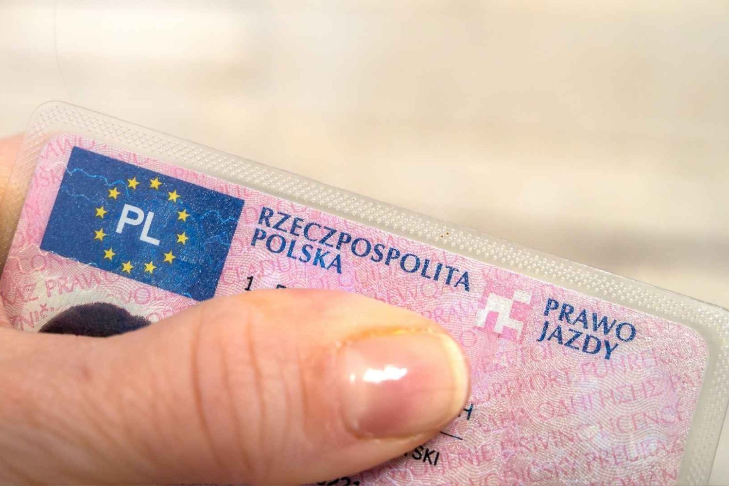 prawo jazdy napis Rzeczpospolita Polska