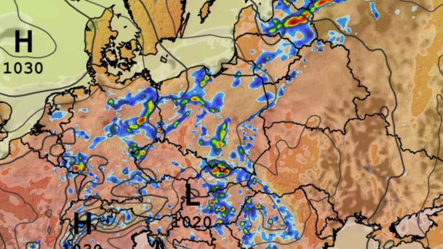 Prognoza na początek lata stawia służby na nogi. Niemal cała Polska w alertach Mapa Europy w niedzielę 21 czerwca