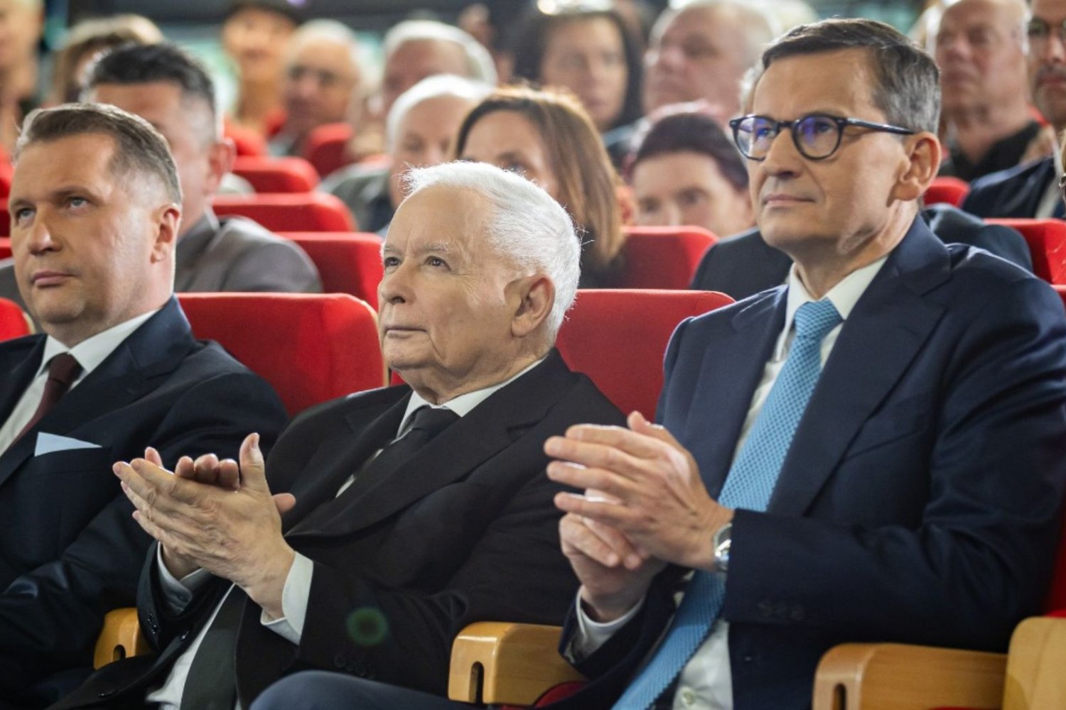 Przemysław Czarnek, Jarosław Kaczyński i Mateusz Morawiecki
