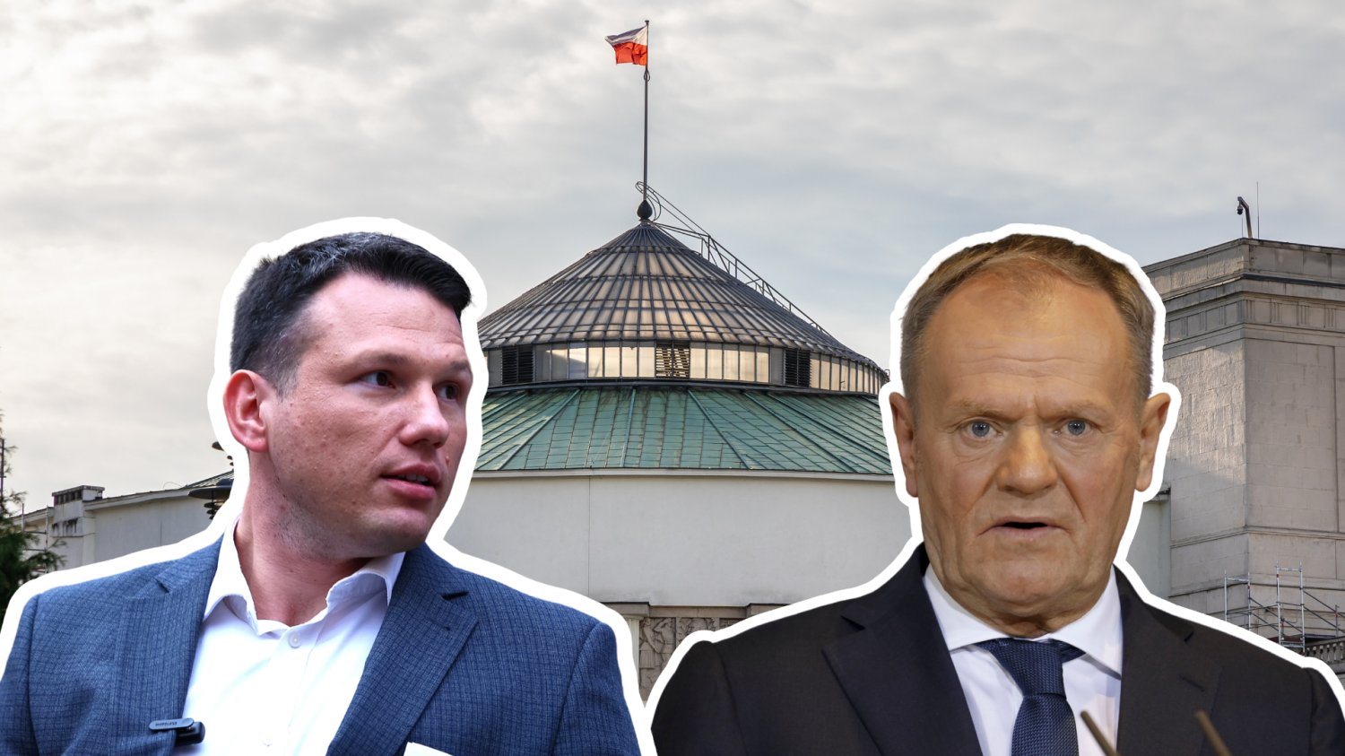 W nowym sondażu wszyscy patrzą na Konfederację. KO i PiS mają spory problem Donald Tusk i Sławomir Mentzen, w tle Sejm
