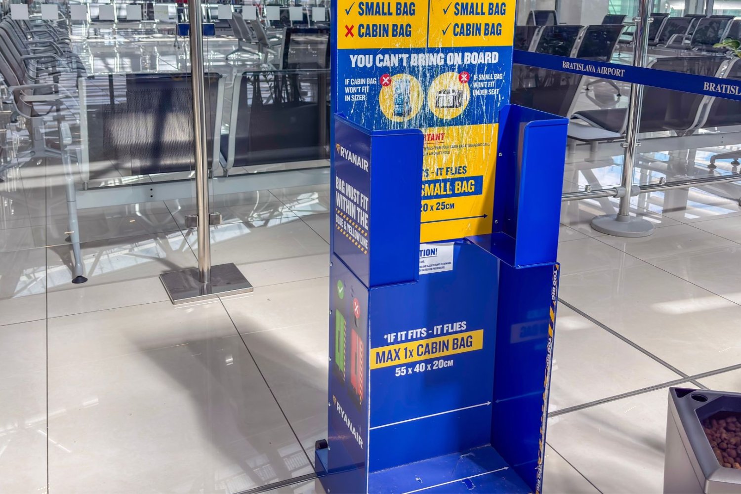 Ryanair nakłada oplaty za nadbagaż