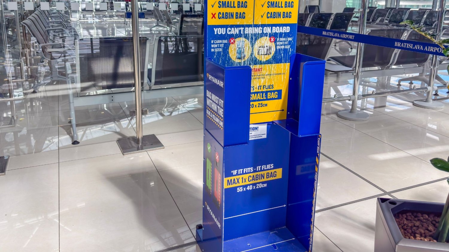 Ryanair nakłada oplaty za nadbagaż