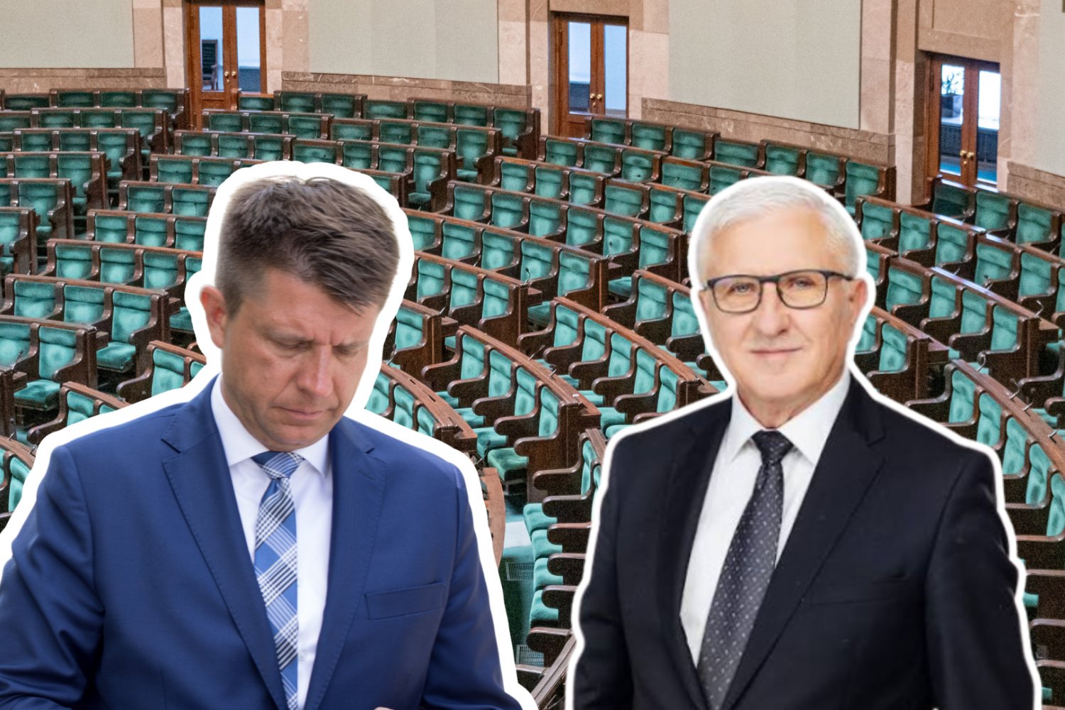 Startuje nowa partia. Po stronie obozu rządzącego robi się ciasno Ryszard Petru i Wadim Tyszkiewicz, w tle Sejm